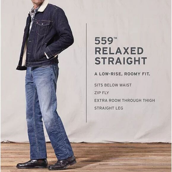 Levi's 559 Men's Straight Leg Jeans - Picture 2 of 4